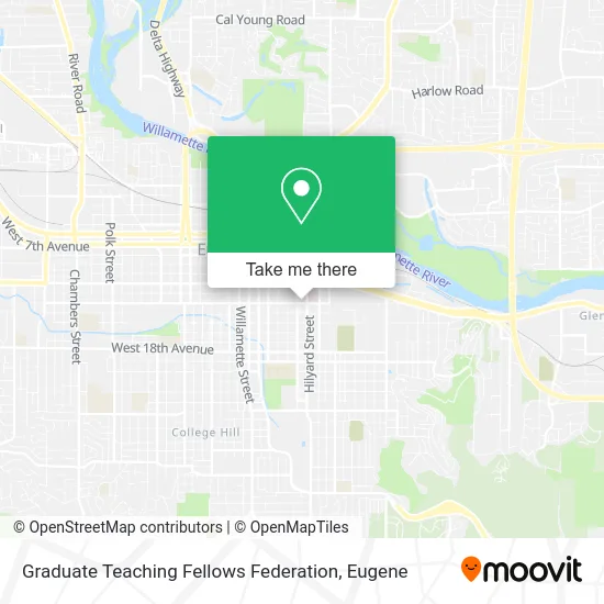 Mapa de Graduate Teaching Fellows Federation