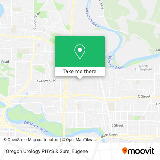 Oregon Urology PHYS & Surs map