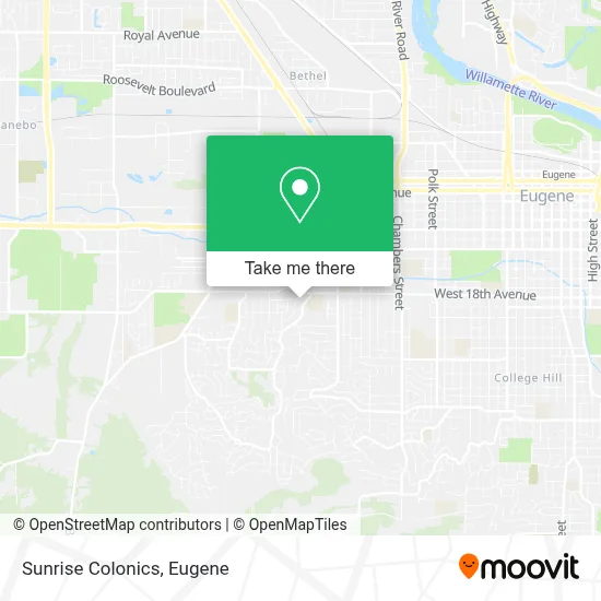 Sunrise Colonics map