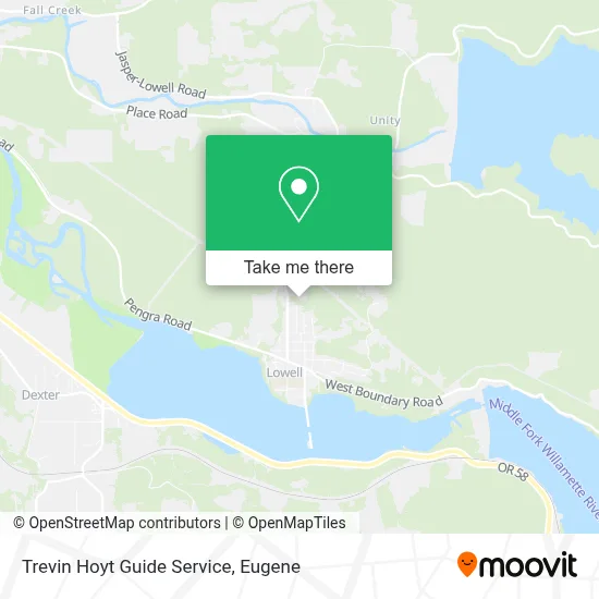 Trevin Hoyt Guide Service map