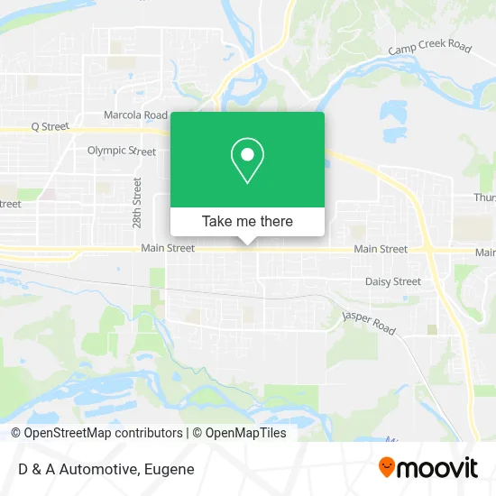 D & A Automotive map