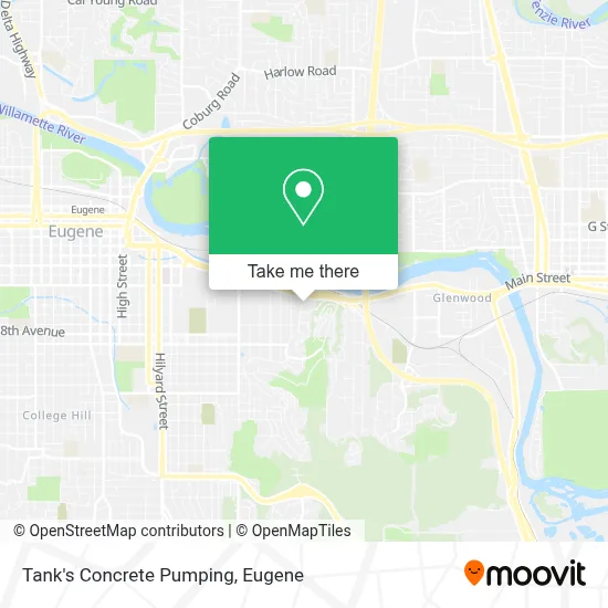 Tank's Concrete Pumping map