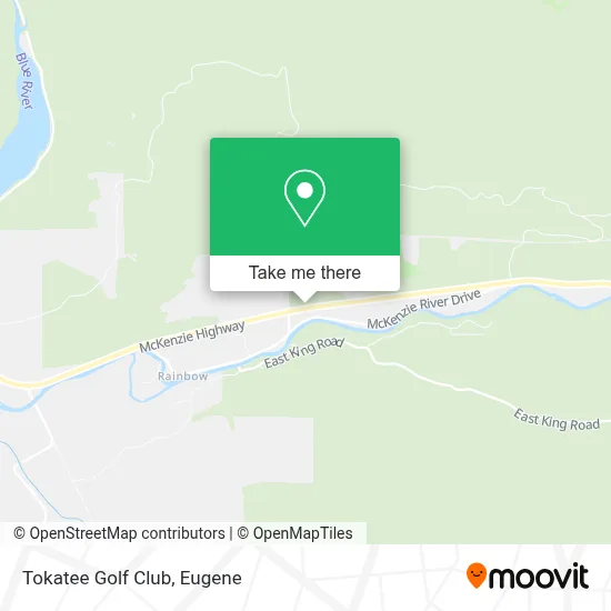 Tokatee Golf Club map