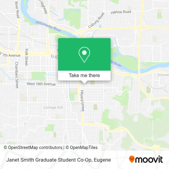 Janet Smith Graduate Student Co-Op map