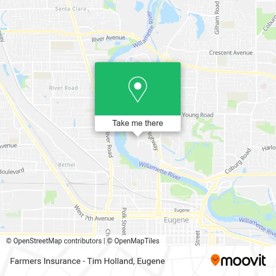 Farmers Insurance - Tim Holland map