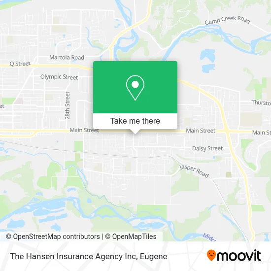 The Hansen Insurance Agency Inc map