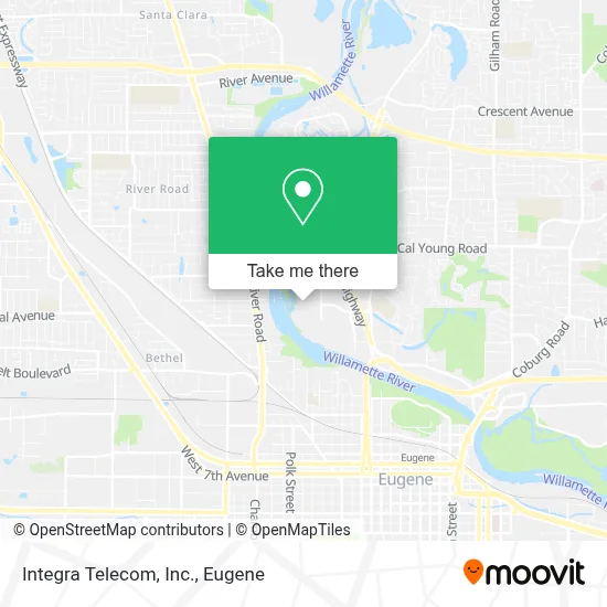 Integra Telecom, Inc. map
