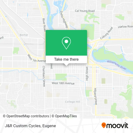 J&R Custom Cycles map