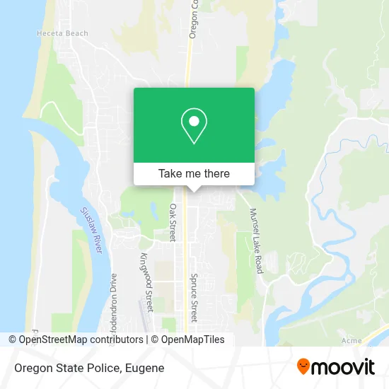 Oregon State Police map