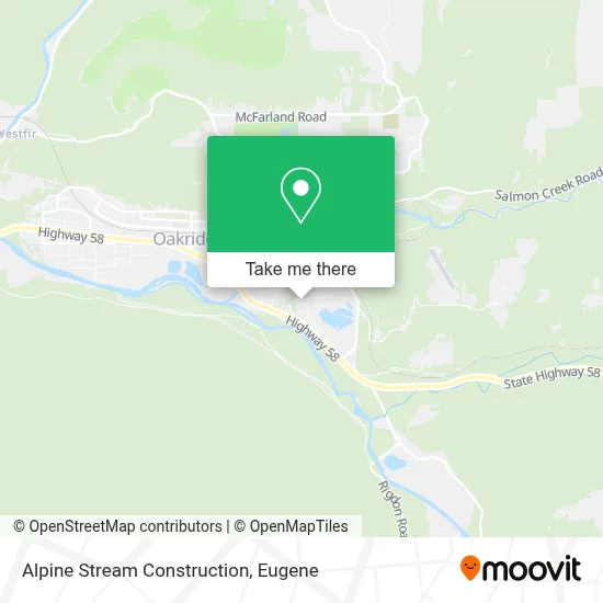 Alpine Stream Construction map