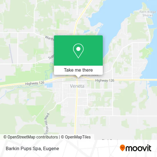 Barkin Pups Spa map