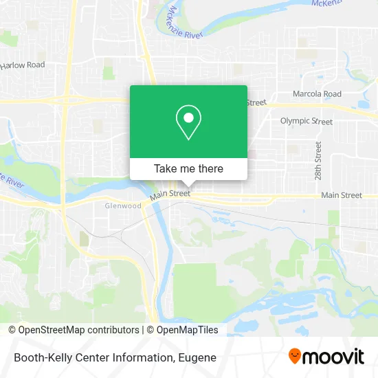 Booth-Kelly Center Information map