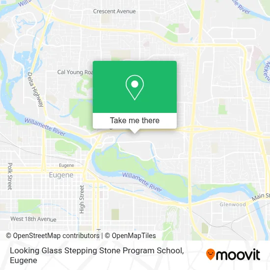 Looking Glass Stepping Stone Program School map