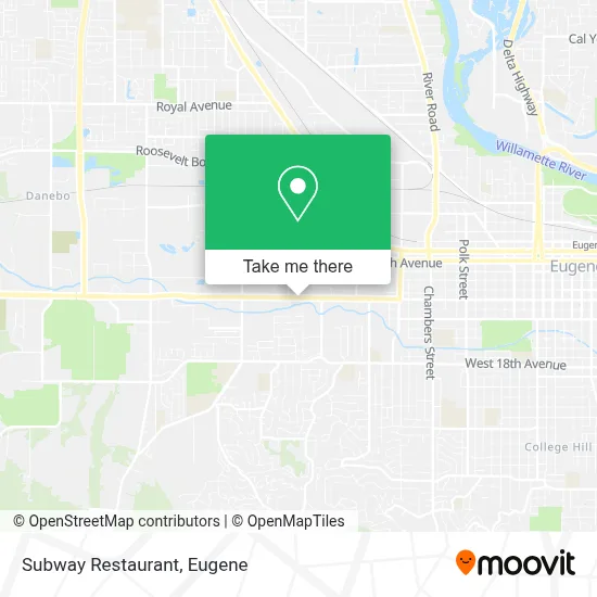 Subway Restaurant map