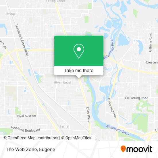 The Web Zone map
