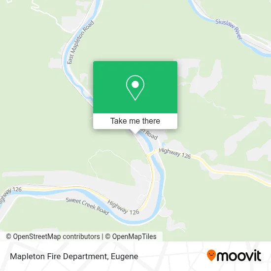 Mapleton Fire Department map