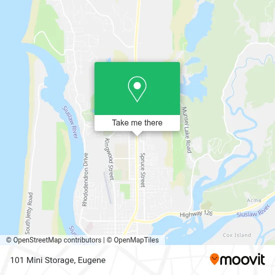101 Mini Storage map