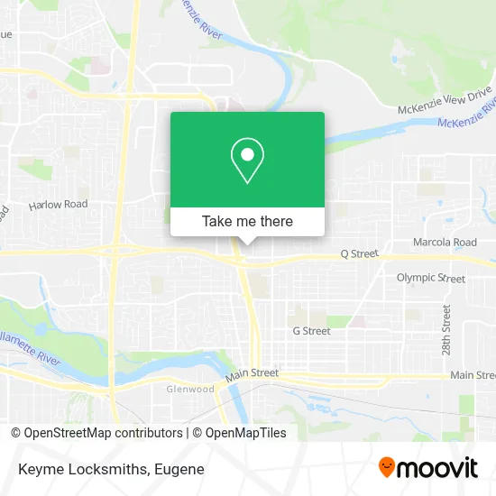 Keyme Locksmiths map