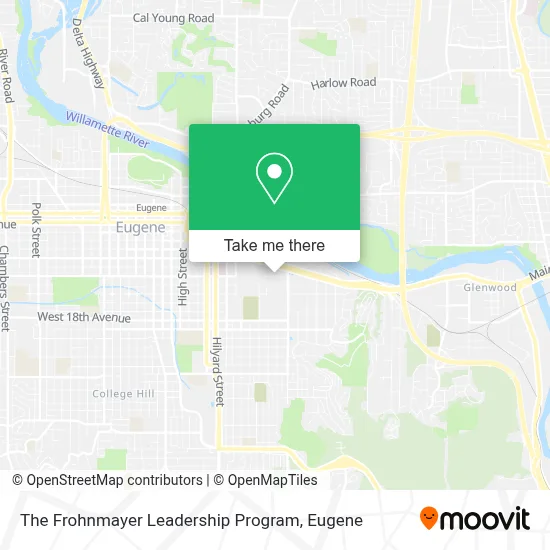The Frohnmayer Leadership Program map