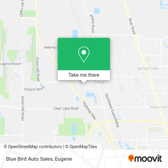 Blue Bird Auto Sales map