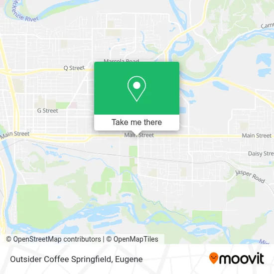 Outsider Coffee Springfield map