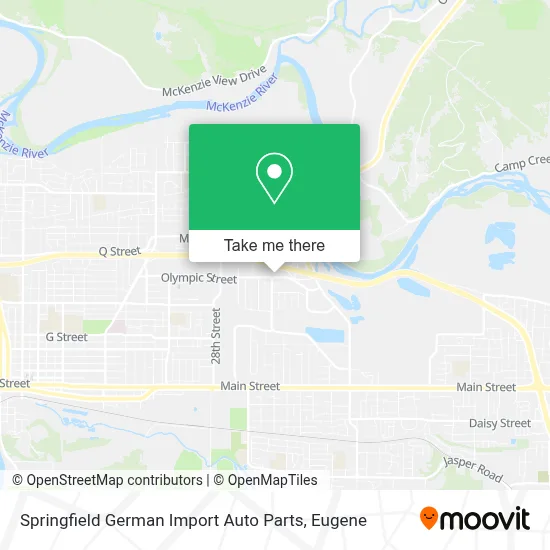Springfield German Import Auto Parts map