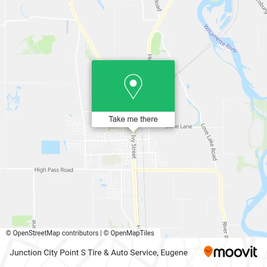 Junction City Point S Tire & Auto Service map