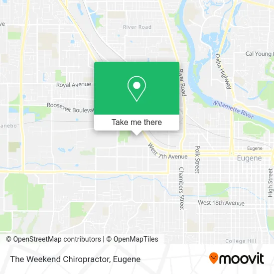 The Weekend Chiropractor map