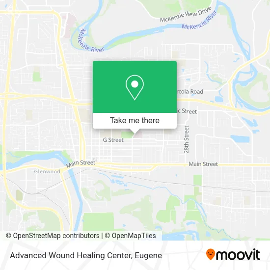 Advanced Wound Healing Center map