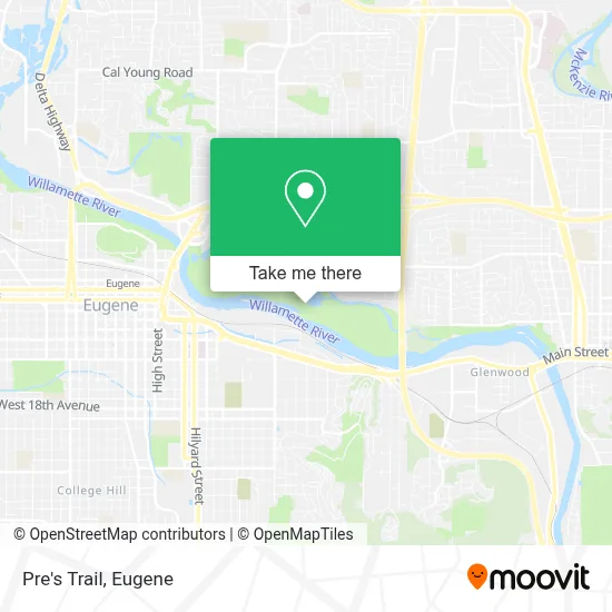 Pre's Trail map