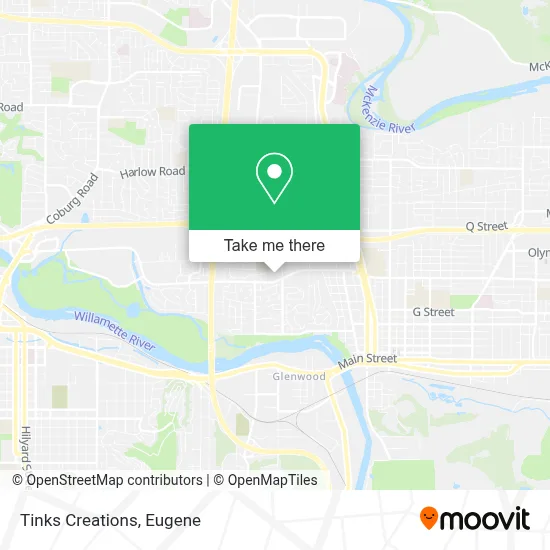 Tinks Creations map