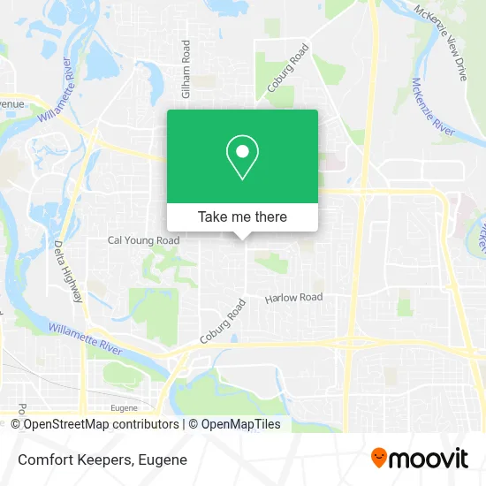 Comfort Keepers map