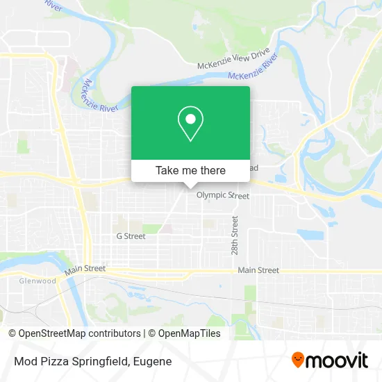 Mod Pizza Springfield map
