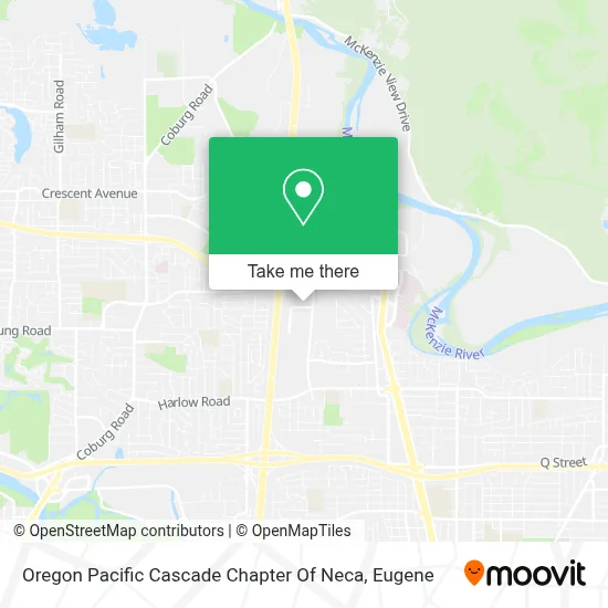 Oregon Pacific Cascade Chapter Of Neca map