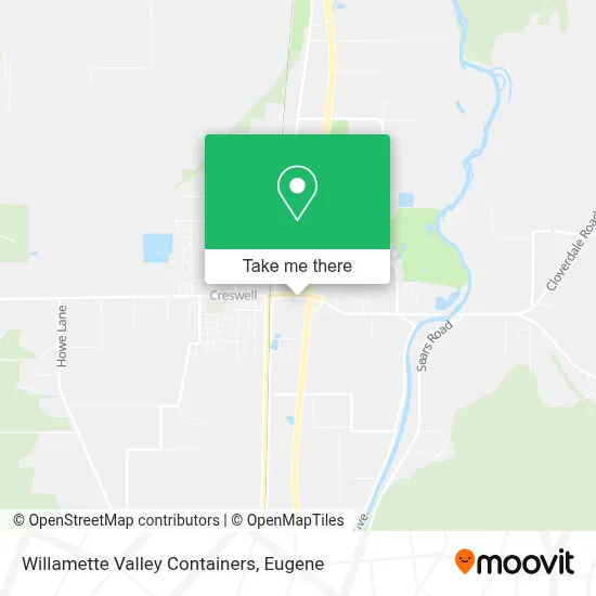 Willamette Valley Containers map