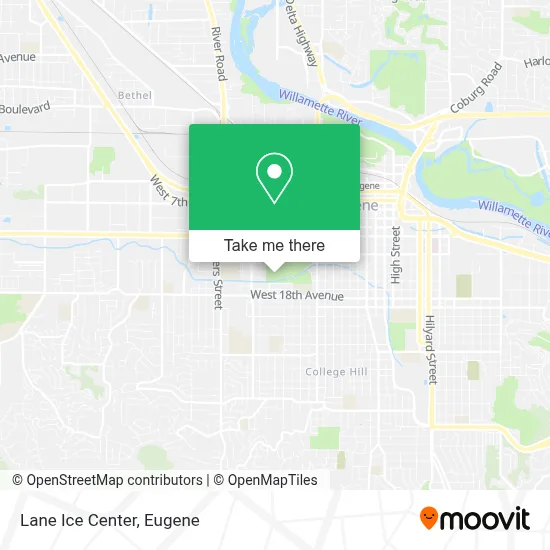 Lane Ice Center map