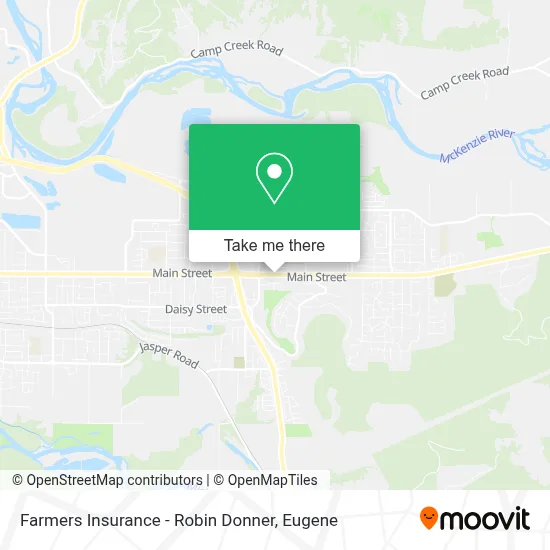 Farmers Insurance - Robin Donner map