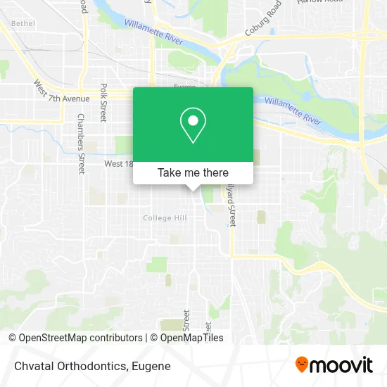 Chvatal Orthodontics map