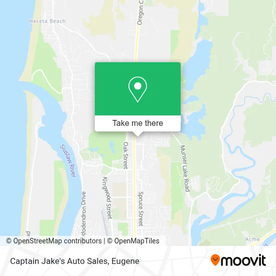 Captain Jake's Auto Sales map