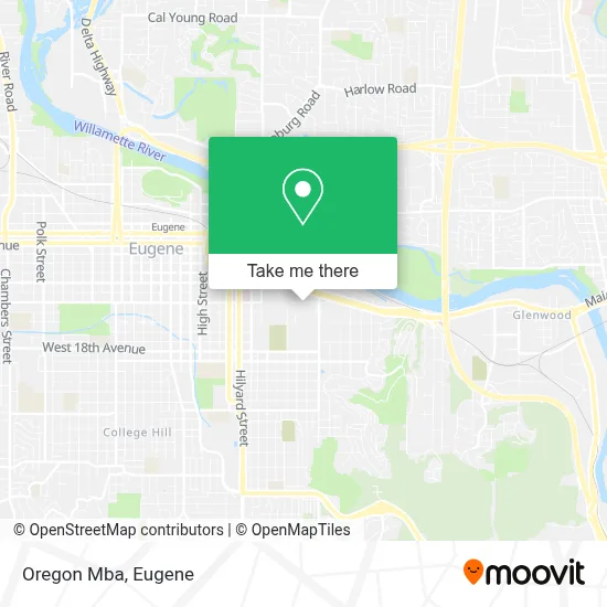Oregon Mba map