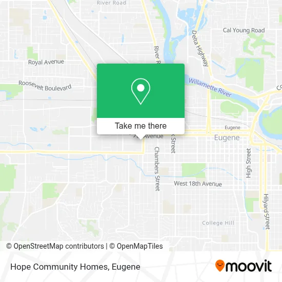Hope Community Homes map