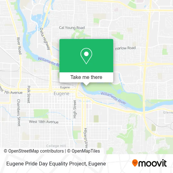 Eugene Pride Day Equality Project map