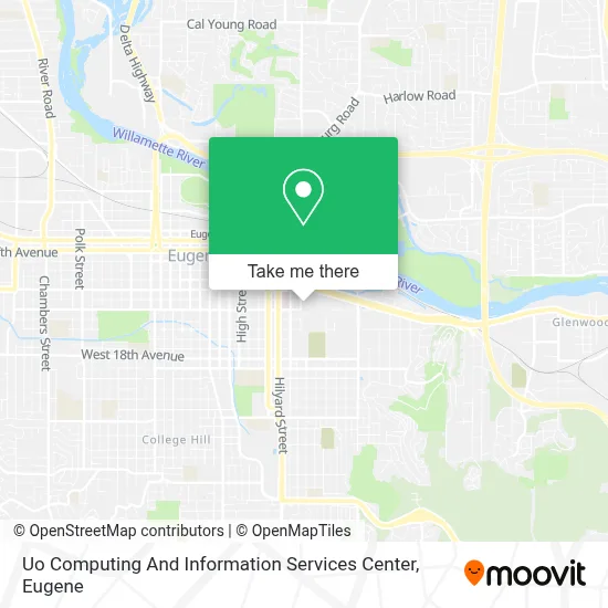 Uo Computing And Information Services Center map