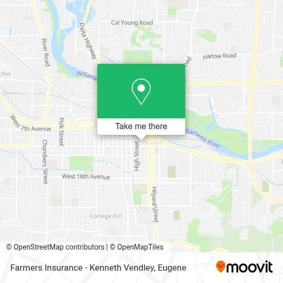 Farmers Insurance - Kenneth Vendley map