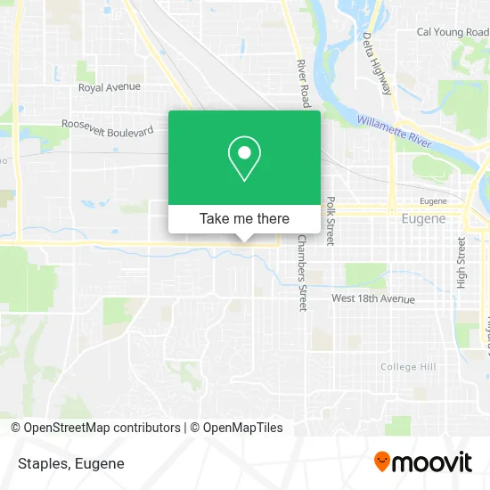 Staples map