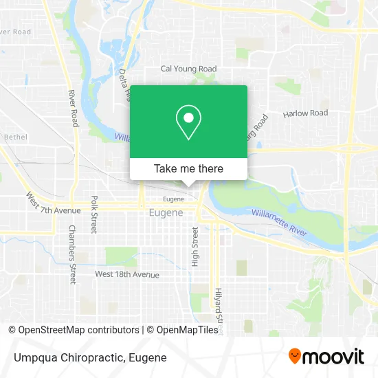 Umpqua Chiropractic map