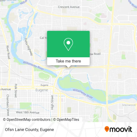 Ofsn Lane County map