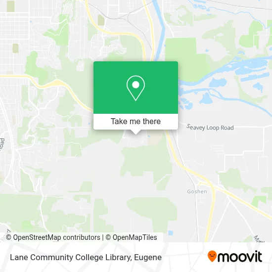 Lane Community College Library map