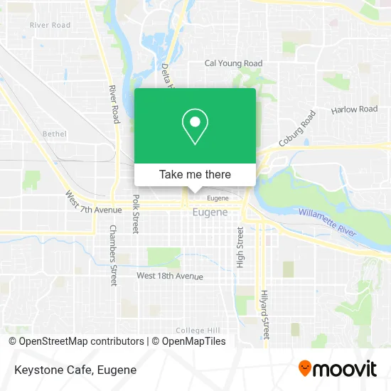 Keystone Cafe map