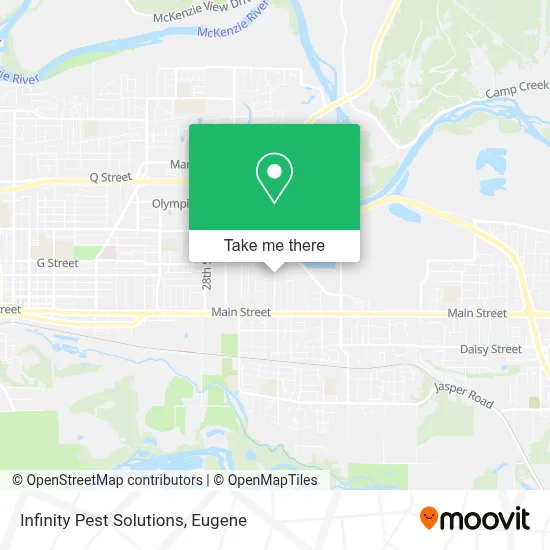 Infinity Pest Solutions map